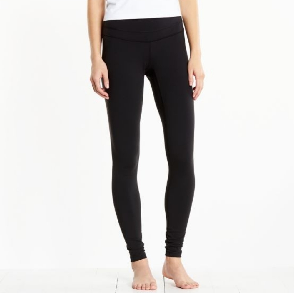 LUCY activewear black mid rise ankle length leggings tights size medium 28” insm